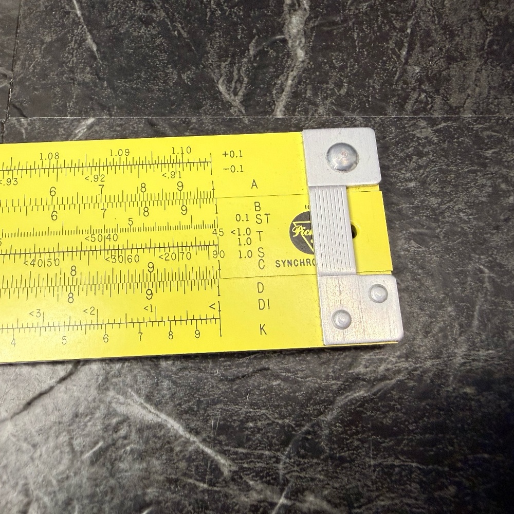 PICKETT Synchro-Scale Model N800-ES Slide Rule w/Case - Picture 7 of 16